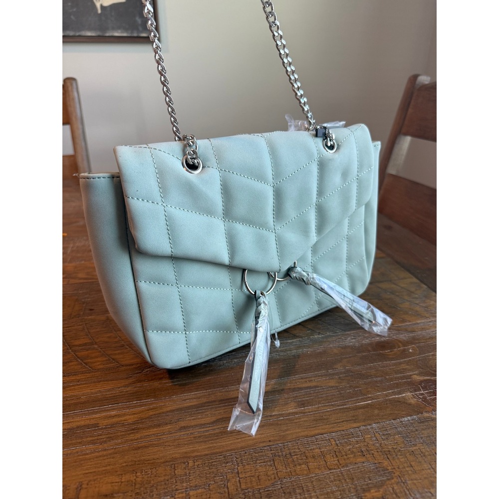 NEW Violet Ray Ocean Blue Quilted Crossbody Shoulder Bag Purse